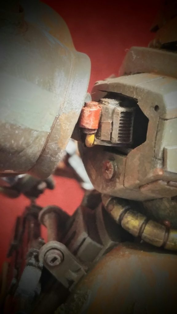 肩関節の隙間にチラ見え対策ゴチャメカ。ただすいません!f(^_^;これはネットで拝見した別の方のアイディアを真似たものです。