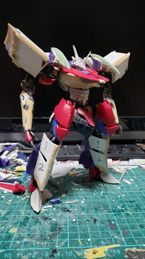 グリムゲルデのプロポーションを変えつつ黒栗に近づけてく。