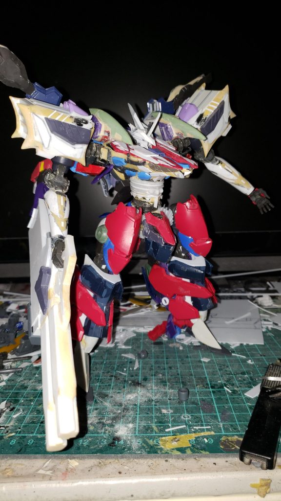 ライフルと全体の形。