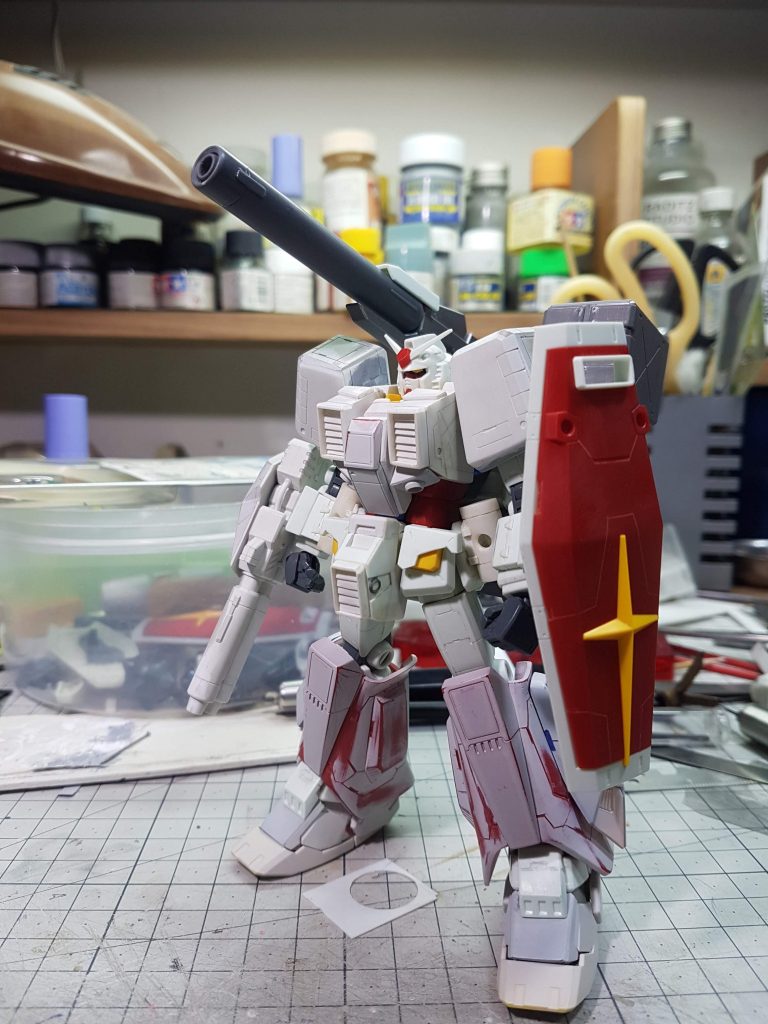 表面処理とスジボリ最終段階