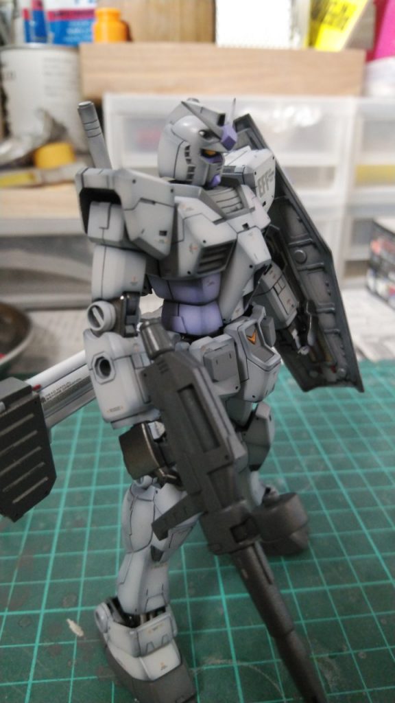 ライフルは単色にしましたが、もう少し塗りわけてもよかったとおもいます