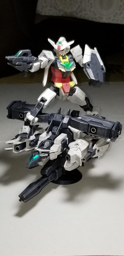 ポージング
アーマーにのりながら