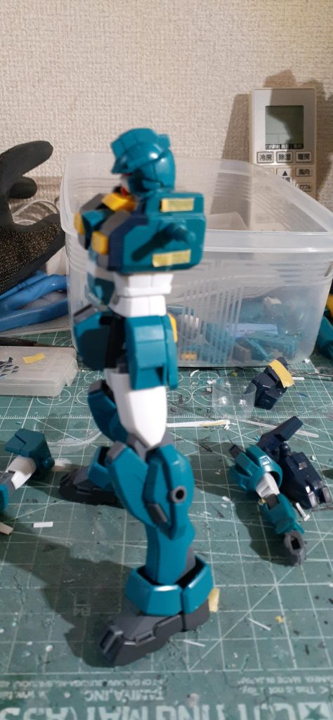 始めに上半身から取り掛かったのですがこれをした時に出来ないかもって思いました。