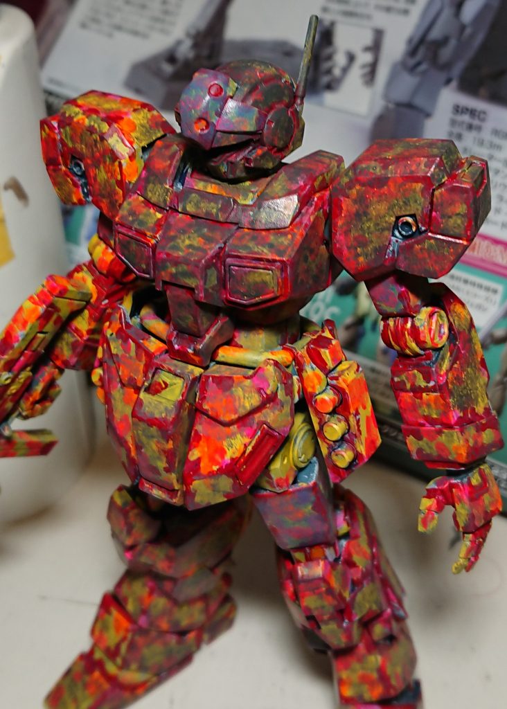 上塗りは薄めになんどもやる感じです。残っても味になると思っています。