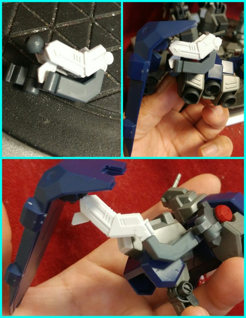 前述の可動式シールドアームです。
画像はディテールアップ前です。