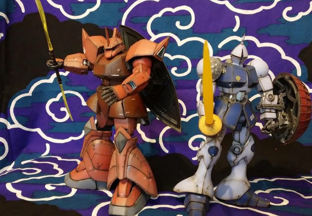 MGギャン MGシャア専用ゲルググ–2枚目/制作者：むーままのガンプラ