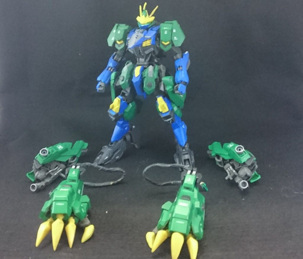 この機体が製作されたのは厄祭戦後半だったが、フェザーブースターによる機動力とウィングクローによる質量攻撃、斬撃能力によって、モビルアーマーの撃墜数は多く、非常に良い戦績を残している。その上厄祭戦終息まで機体が残っていたという。

現在の所在は不明、アンドレアルフスは厄祭戦後に破壊されたのか…はたまた奪われたのか…勝手に持ち出されたのか…
まぁ、その辺はご想像に任せるとするよ