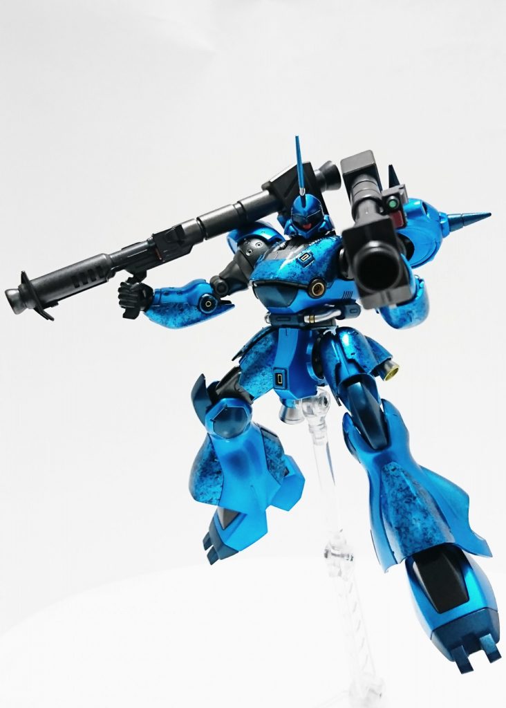 バズーカx2
Mr.メタルカラーのアイアンとダークアイアンで塗り分けたのですが、いまいち発色の調整ができませんでした。スコープ部にはHアイズ。