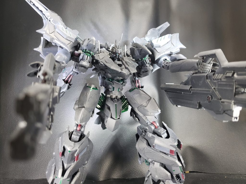 ライフル構え。