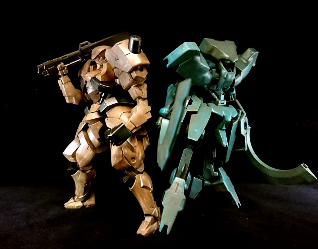 以前制作した銅像ユーゴー( https://gumpla.jp/hg/327299 )とツーショットvご覧いただき、ありがとうございました♪