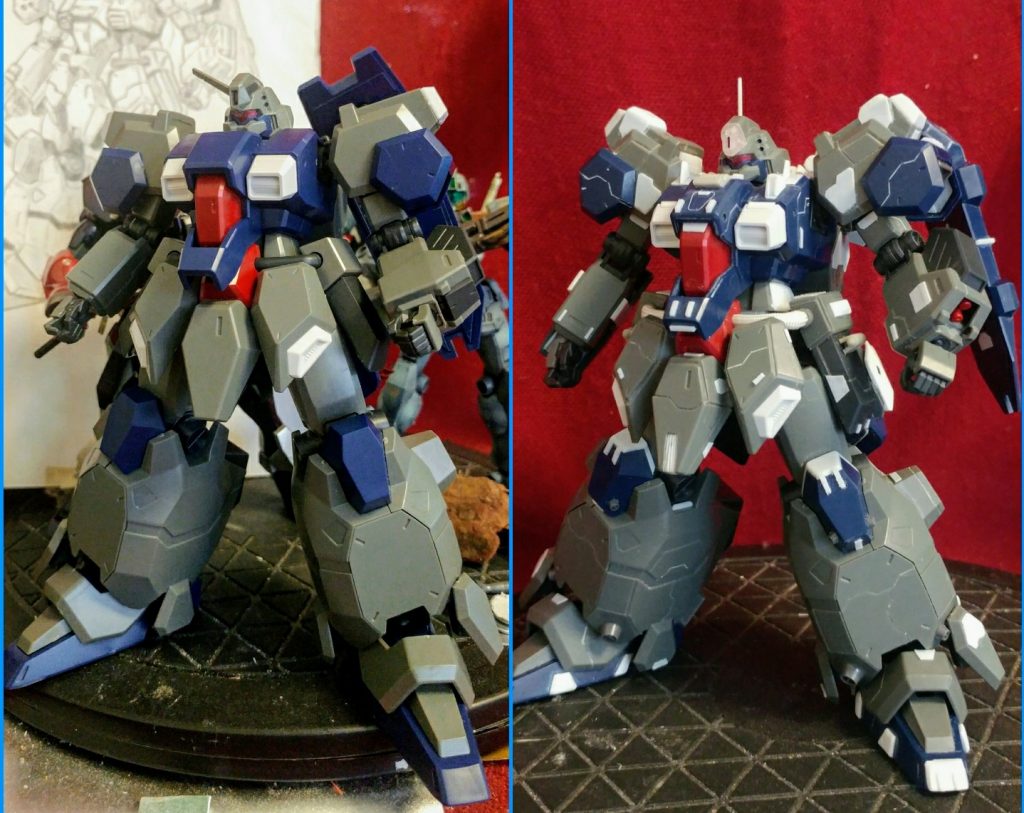 素組(後ろには改修イメージイラスト)と、サフ前の状態。