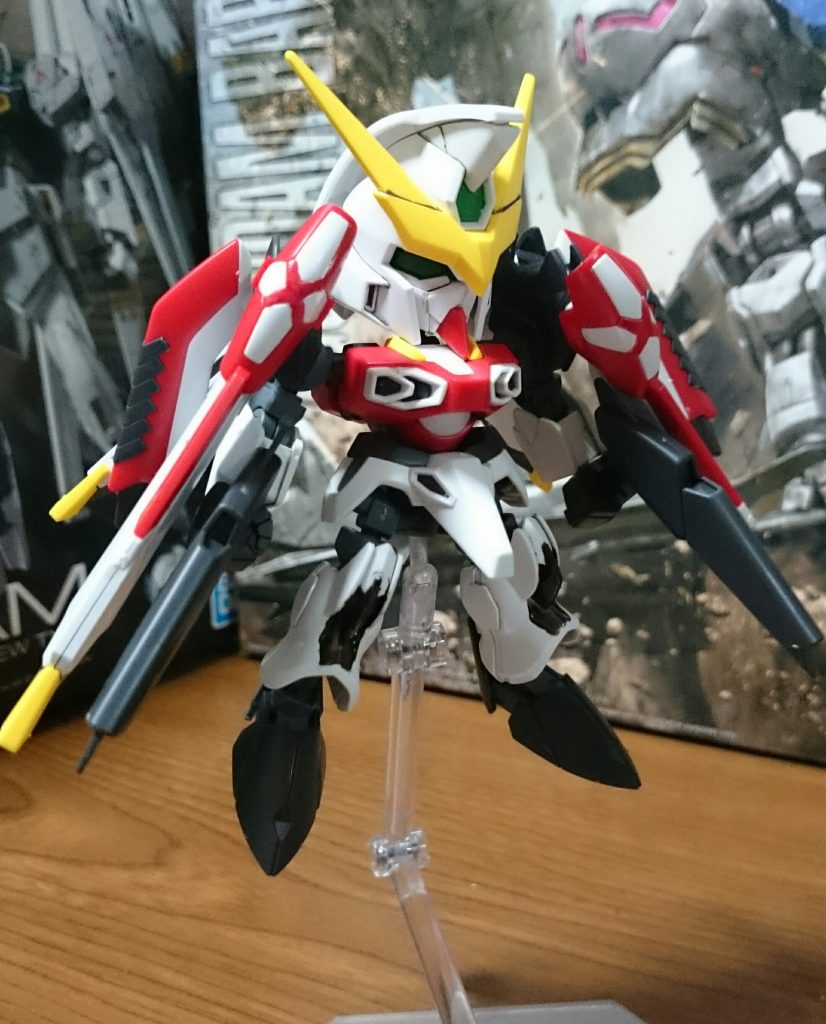 ・CSフレームver.

別売りのCSフレームを用いて頭身を上げることが出来るっス！最近のGジェネだとこちらの頭身の方がお馴染みっスね。
こちらだと関節のへたれは皆無っス！ガシガシポーズをとれるっスよ！