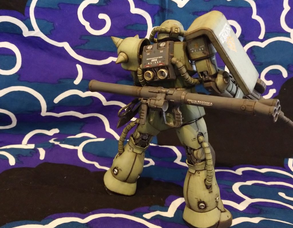 MGザクⅡ MS06F–3枚目/制作者：むーままのガンプラ