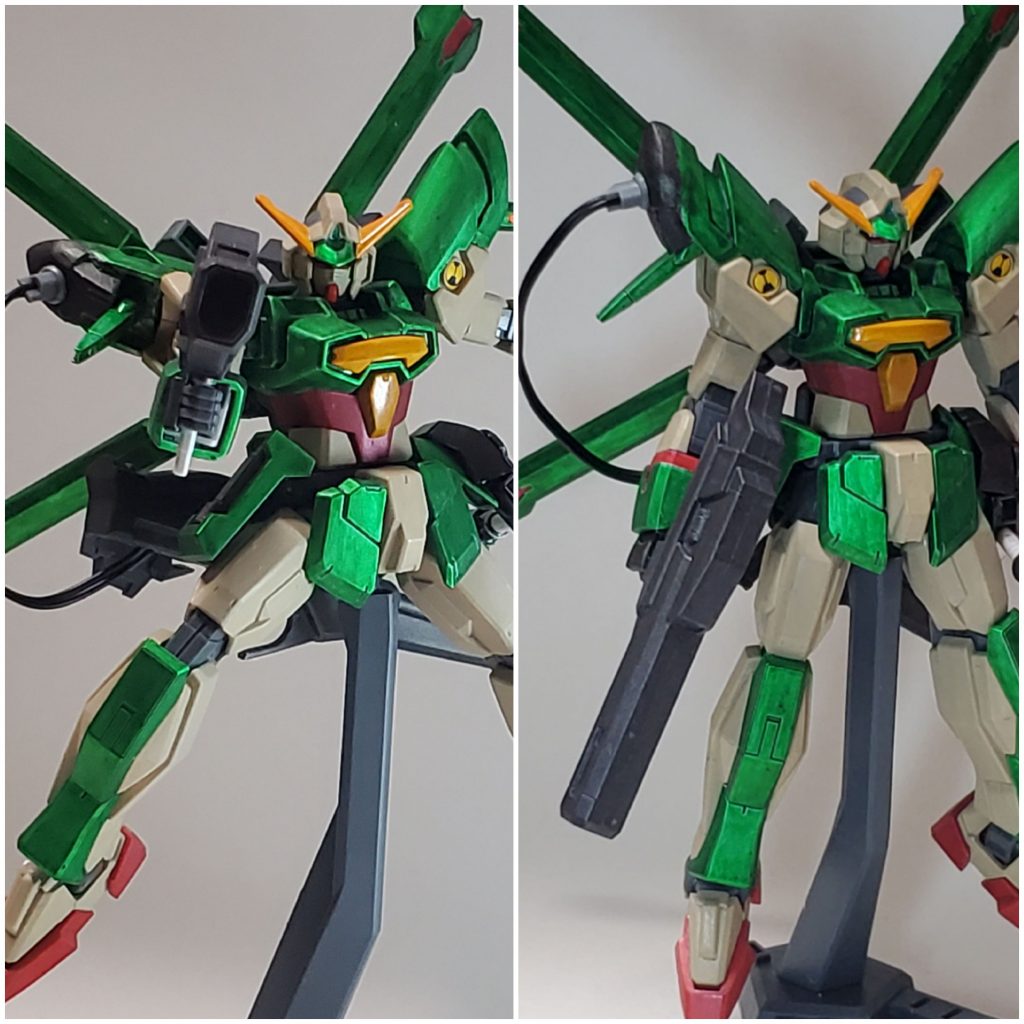 大口径ビーム・ガン
エネルギーパック式のビーム・ガン。
本体からのエネルギー供給が無い分、パワーは落ちるがジェネレーターを気にせずに使える。
放射状にビームを拡散するモードと、直線的にビームを発射するモードの2つが使える。