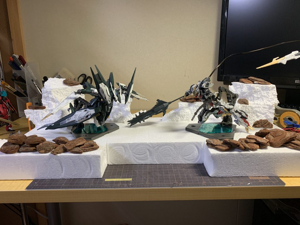 ジオラマ初めてだったから、この見栄えにテンションがめっちゃ高くなった笑