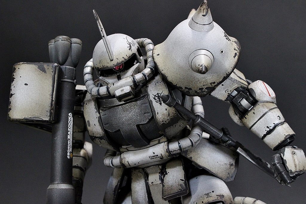 鋳造下地塗装後エアブラシにて全塗装
ドライブラシにてウェザリング