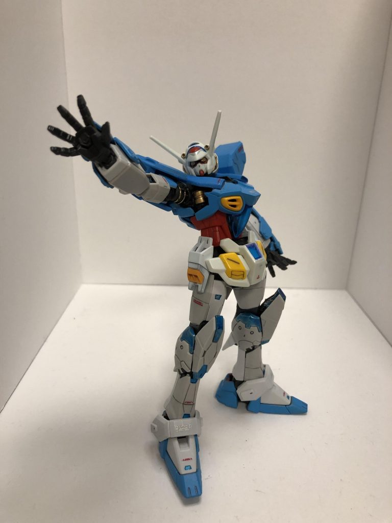 Gセルフは手を伸ばすポーズが印象的だったので、そこが映える様に