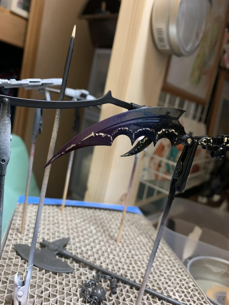 装甲が派手でしたので武装はダークに毒々しいグラデーションで最後に呪詛りました