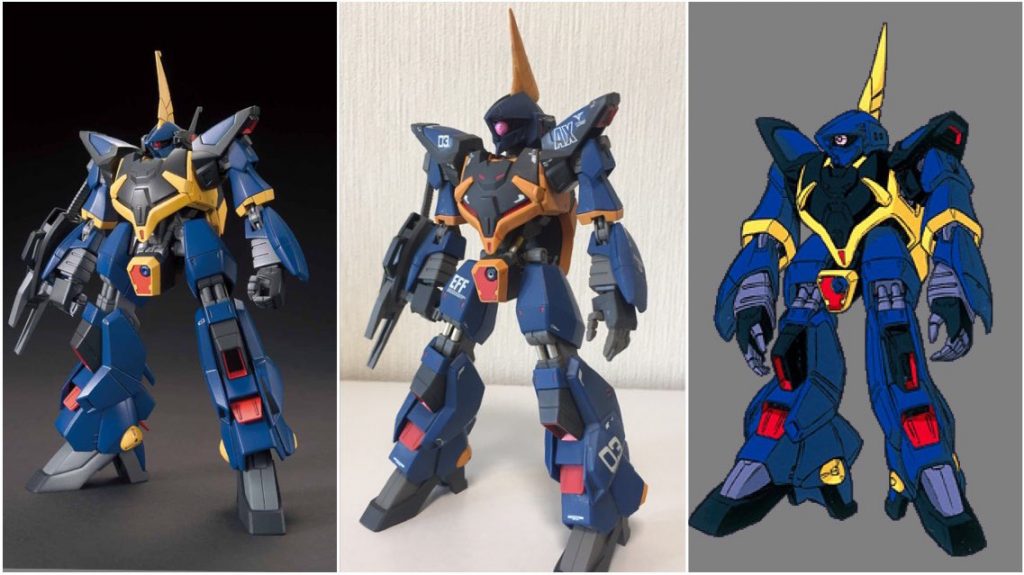 キット作例、設定画と並べて