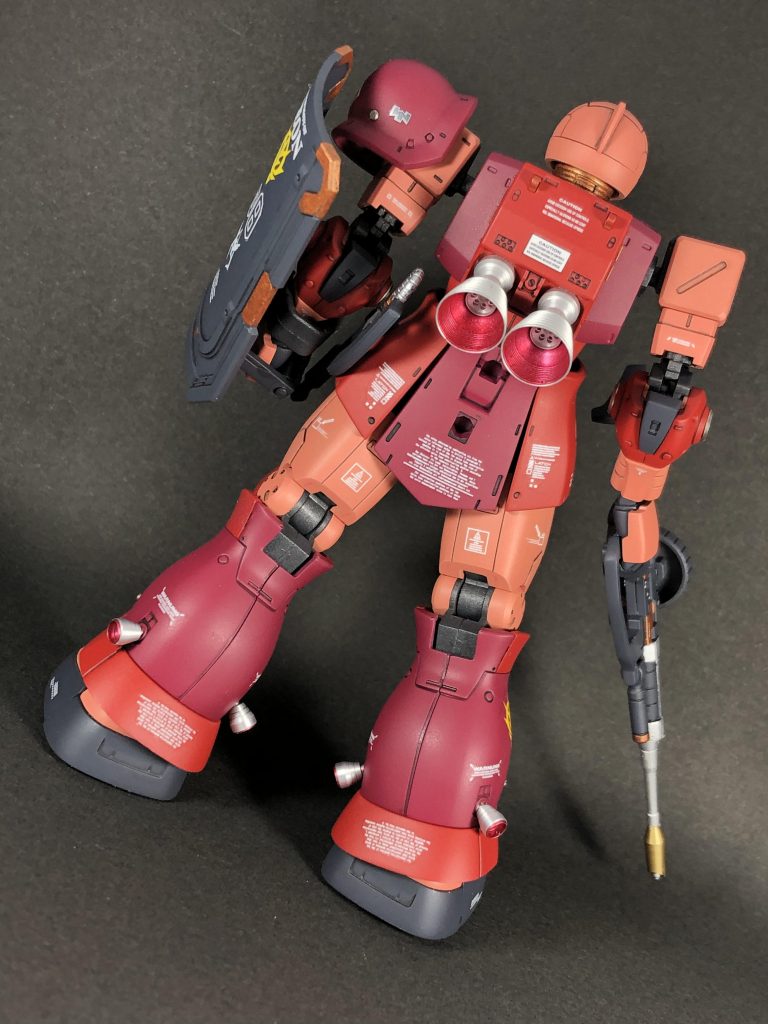 HGオリジン版ザクⅠシャア専用カラー–4枚目/制作者：ぽんじゅ