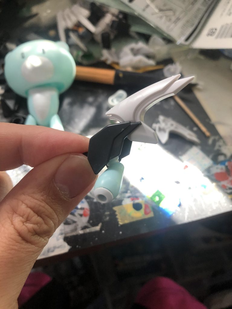 プチッガイの腕をそのまま装着します
腕の加工終わり