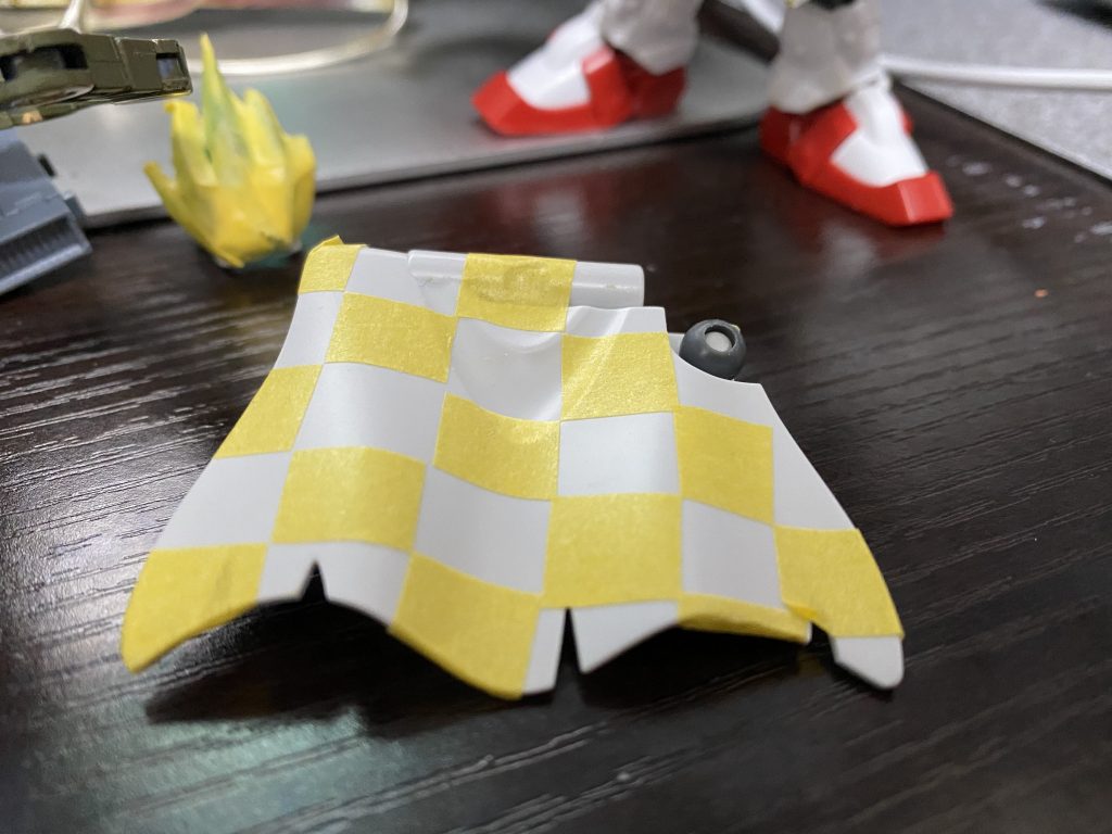 マント、マスキング地獄でした。笑