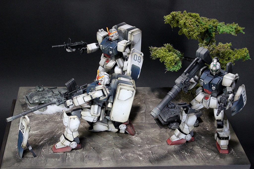 08小隊ジオラマ｜matever1.5 まてやさんのガンプラ作品｜GUNSTA（ガンスタ）