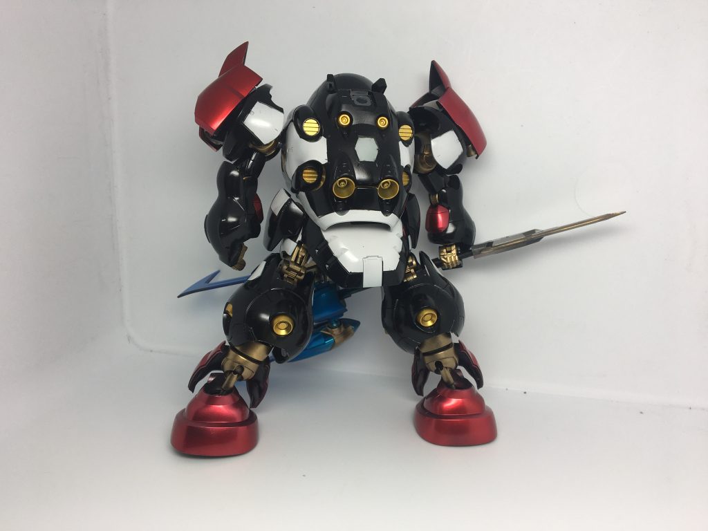 甲羅なし背面　ハンマーラックにボールジョイントで甲羅は装着されます。