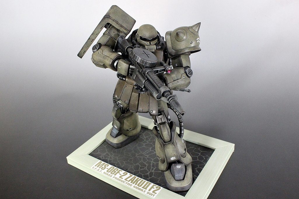 #MG MS06F2ザク#ウェザリング#鋳造表現–2枚目/制作者：matever1.5 まてや