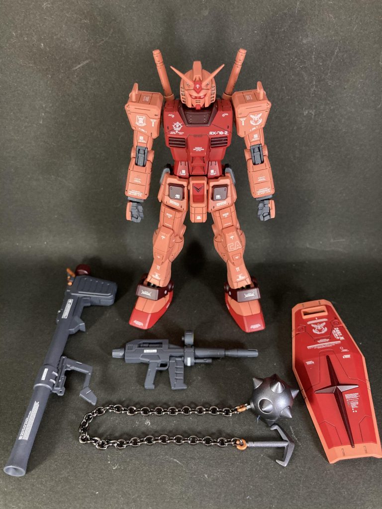 HG RX-78 ガンダム スターターセットキャスバル専用カラー–2枚目/制作者：ぽんじゅ