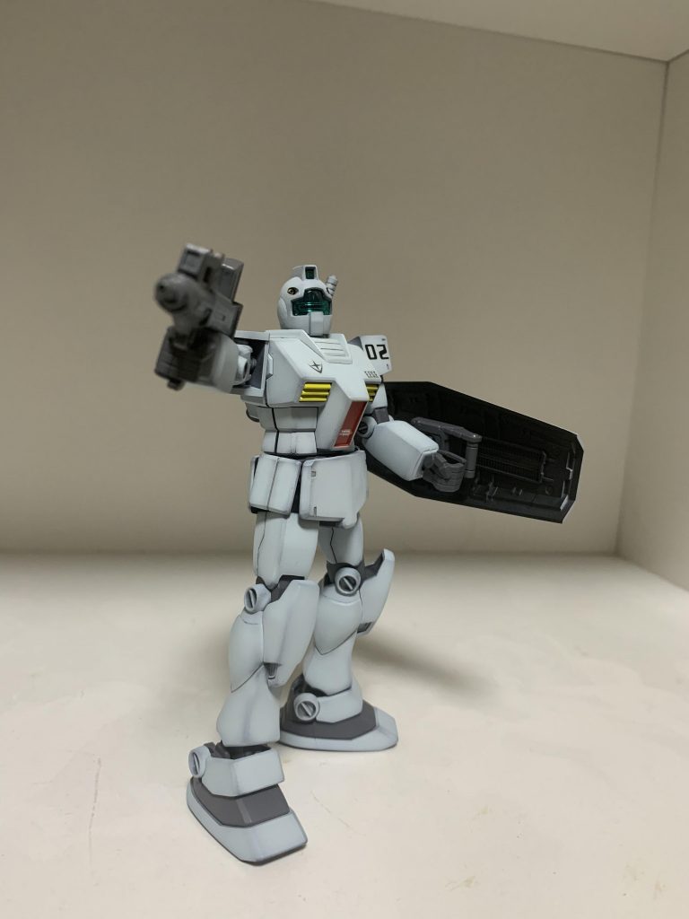 rx-78-2ガンダムの足が余ってたので流用しました。
それ以外は特にいじっていないです。