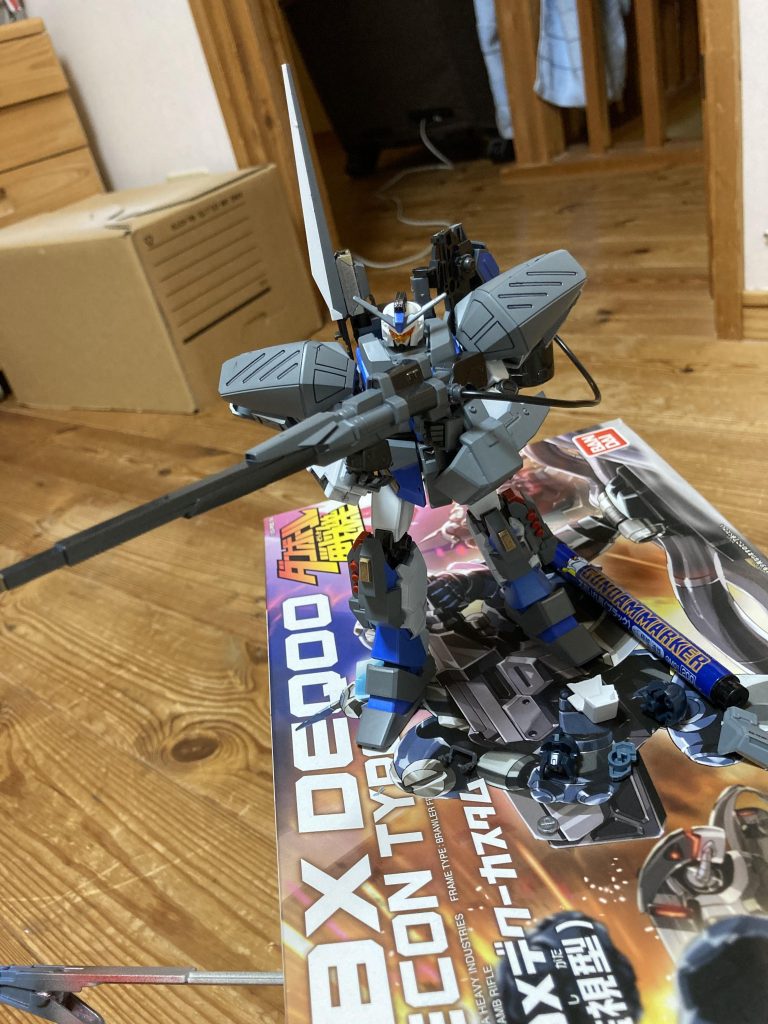 ウェザリングつや消し前です。
ちなみに顔はジェスタキャノンのバイザーがミラクルフィットしました笑