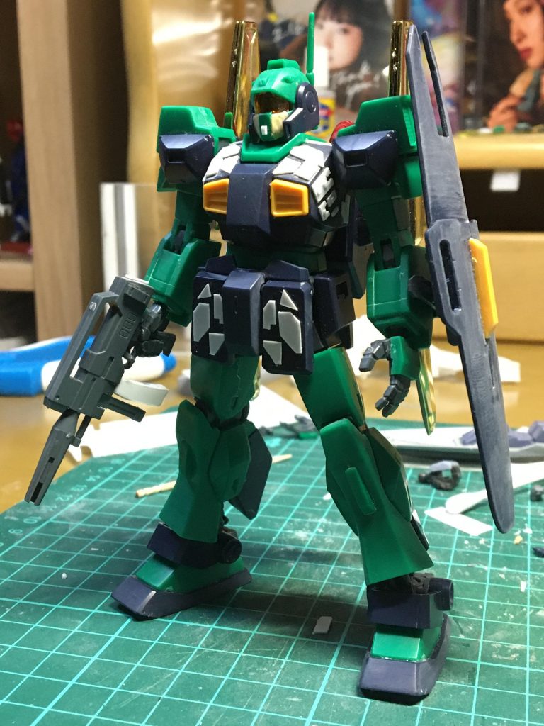 プラ板ディテアップ等　バックパックは旧hguc百式から移植。