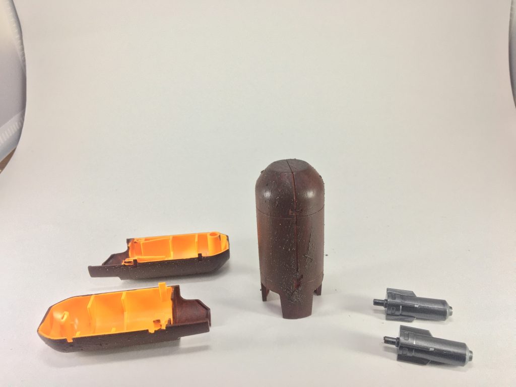 塗装ハゲが怖いので結局つけませんでしたがハンドミサイルユニットも製作。