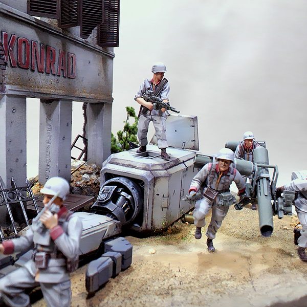 UCハードグラフMS特技兵ジオラマ