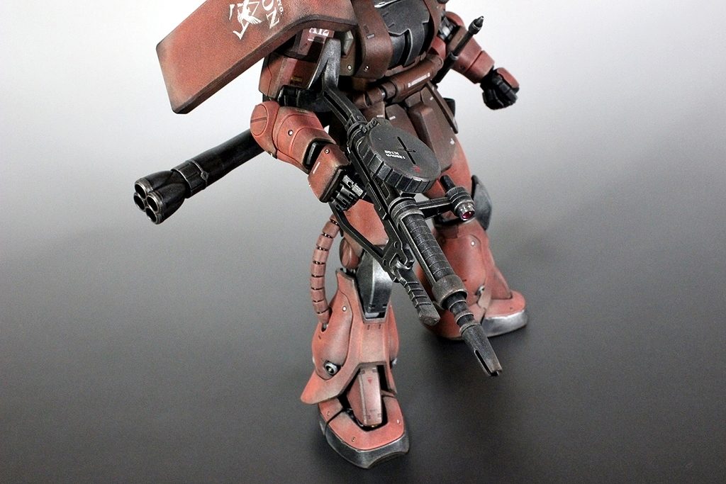 #MG MS06Sシャア専用ザク　ドライブラシ全塗装–5枚目/制作者：matever1.5 まてや