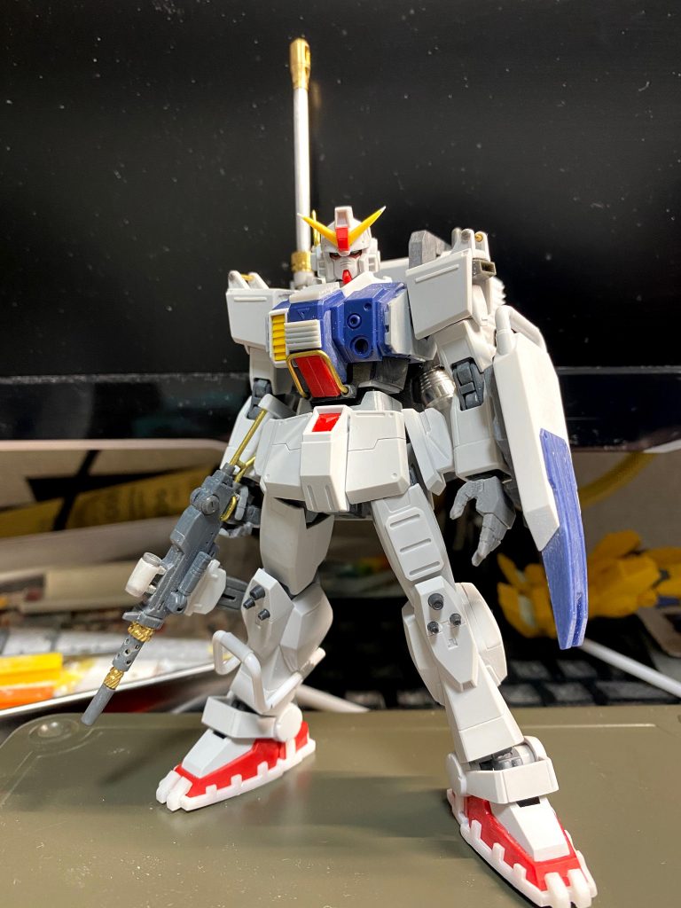 大体工作が終わった頃です。180mmキャノンは戦車の金属砲身を流用してます。