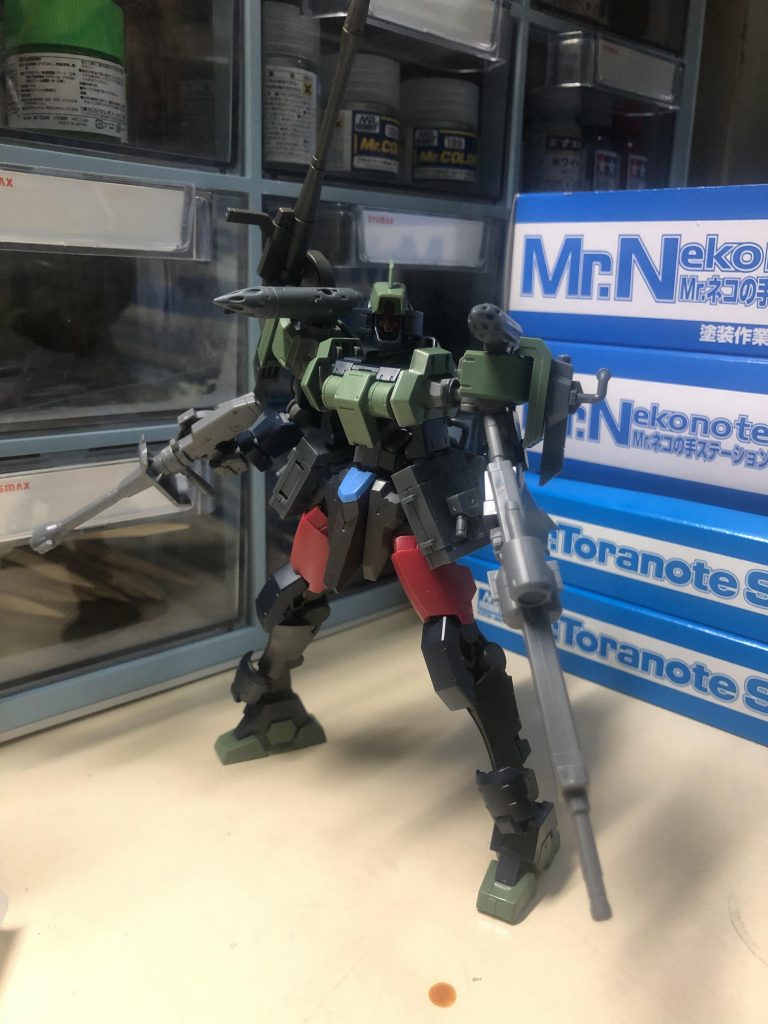 ミキシング後。ベースはゲイレールですが脚はグリムゲルデ、腰はヴィダールのものを使用しています。30mmのパーツも使用してます。