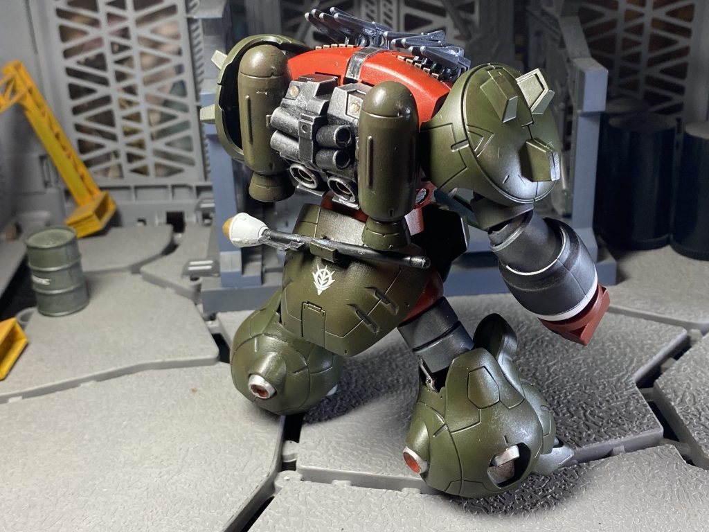 バックショット。
バックパックを水中用に強化。