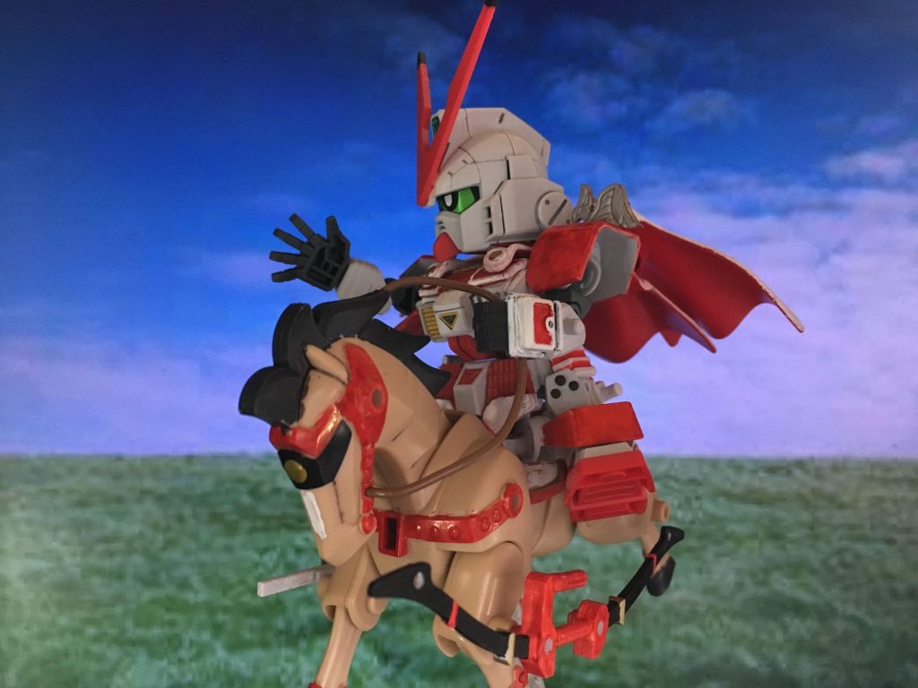 マントをしているノーマルモード。ノーマルといってもこの状態でも武芸に支障は無い。