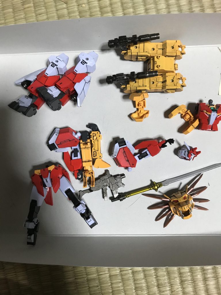 水転写デカール貼り工程