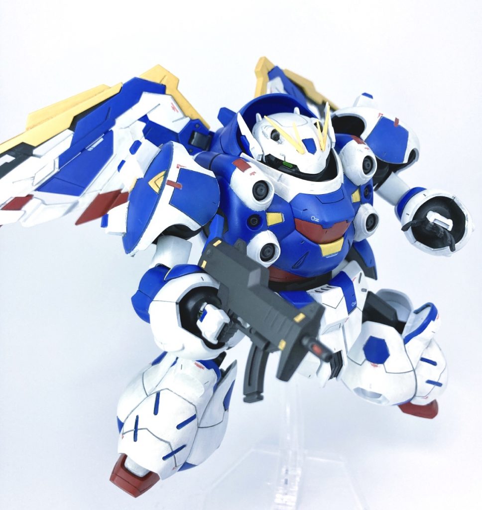 武装は元々グシオンが持つハンマーとマシンガンのみとしました。
ツインバスターライフルを持たせようかと思いましたが、一応鉄血の世界観的にビーム兵器はちょっと違うかな〜と😅