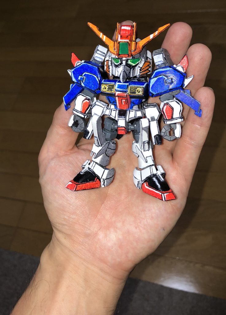 イラスト風塗装に見えるっぽいアングルで撮影。
表面処理はまったくしてない＋油性ペンで塗装してるのでムラでまくり