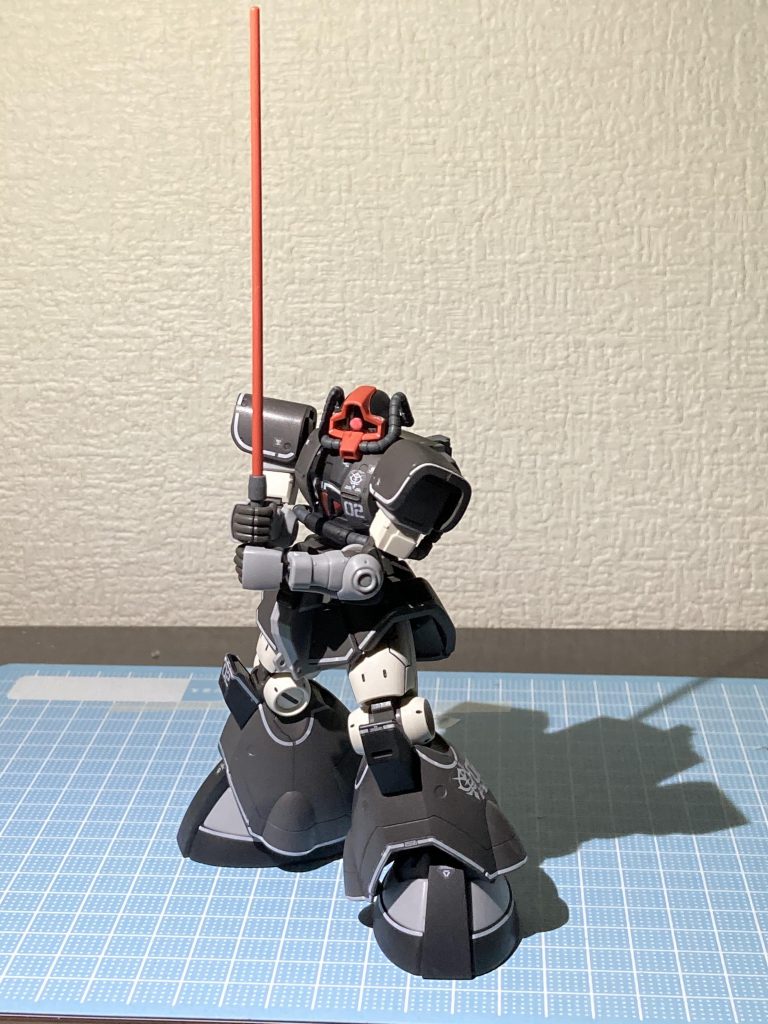 サーベルがクリアパーツじゃない
のは新鮮やねー
ガンダム系作ってるとビームサーベルだし