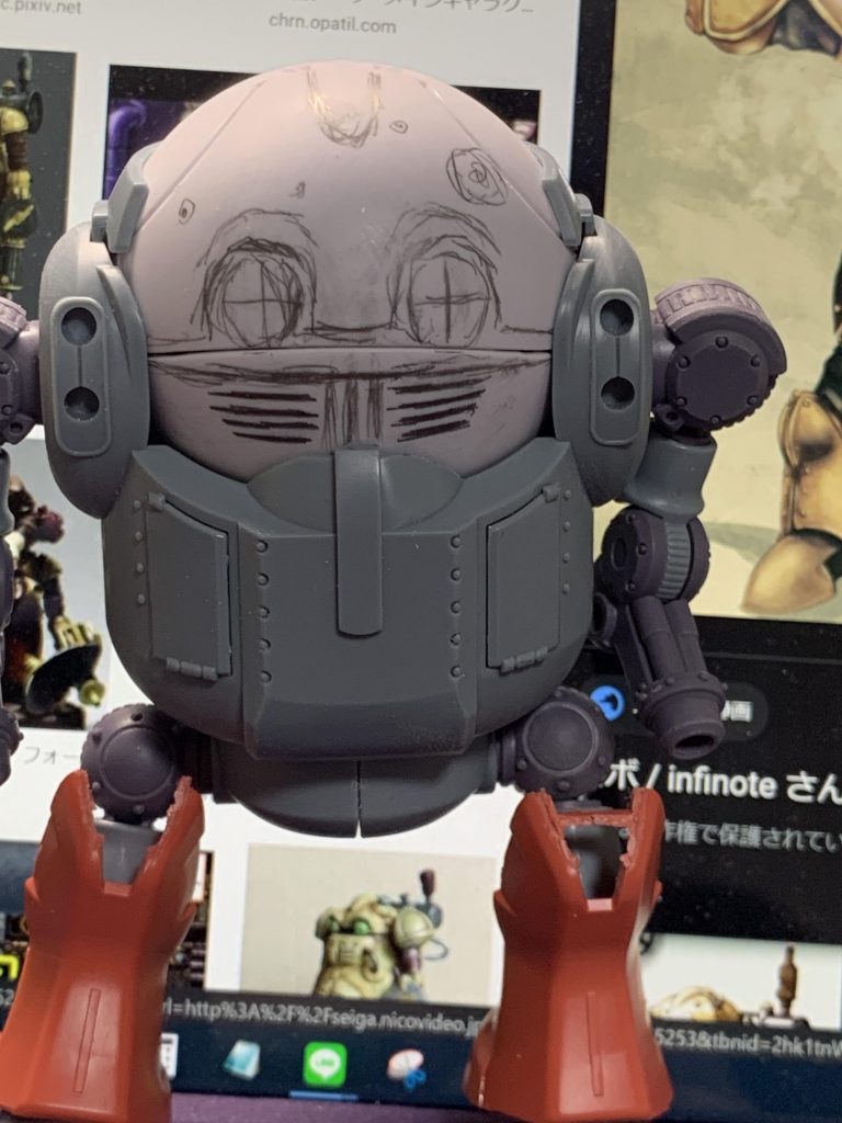 鉛筆で落書きしてイメージ作り