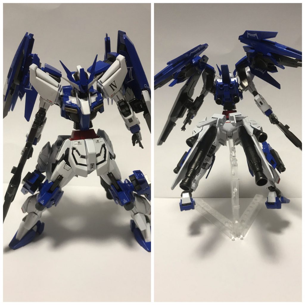 高起動型形態！！

膝、腰、バックパックサイドが換装され機動力が格段にupしています！！