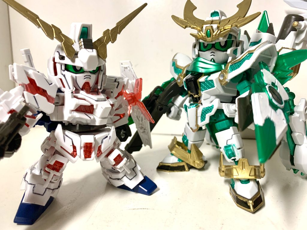 最近作った同じユニコーンのSDでツーショット