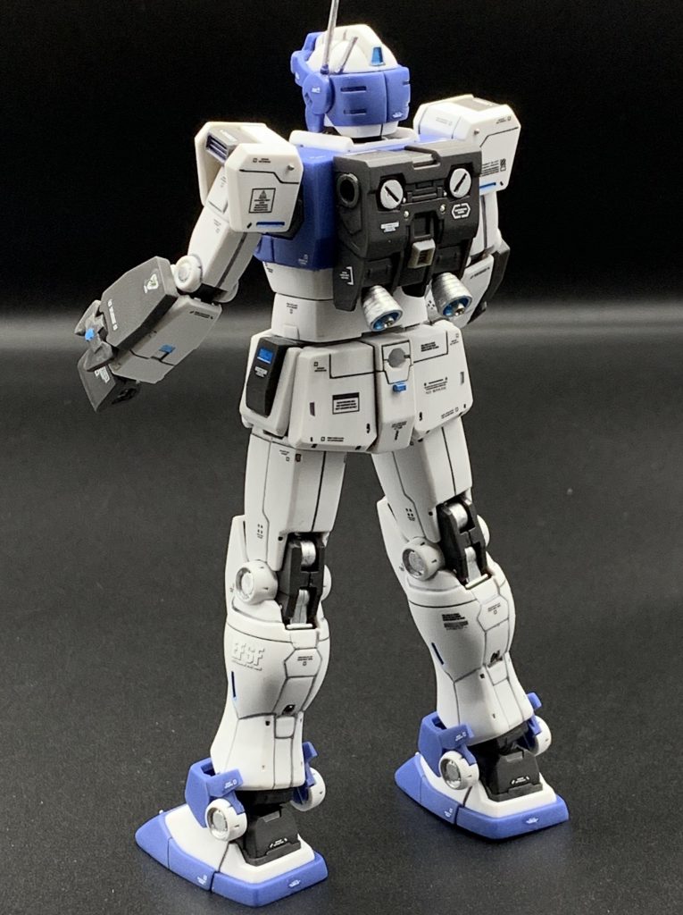 デカール、メタルパーツ、モールド追加でディテールアップしています。お尻に付いてるブルーチップはとあるジャンクパーツを大量に見つけたので今後出番が増えそうです。