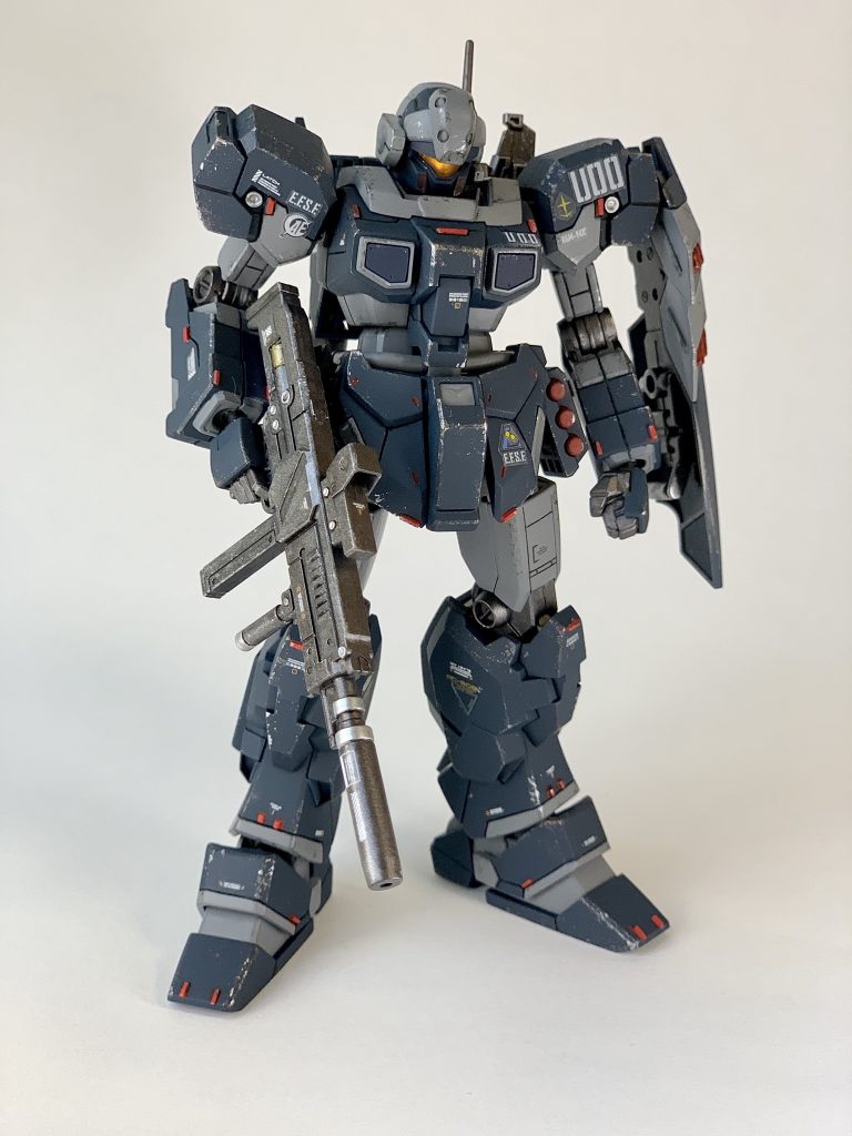 HGUCジェスタ　水性ホビーカラーで筆塗り塗装–2枚目/制作者：@praZo001