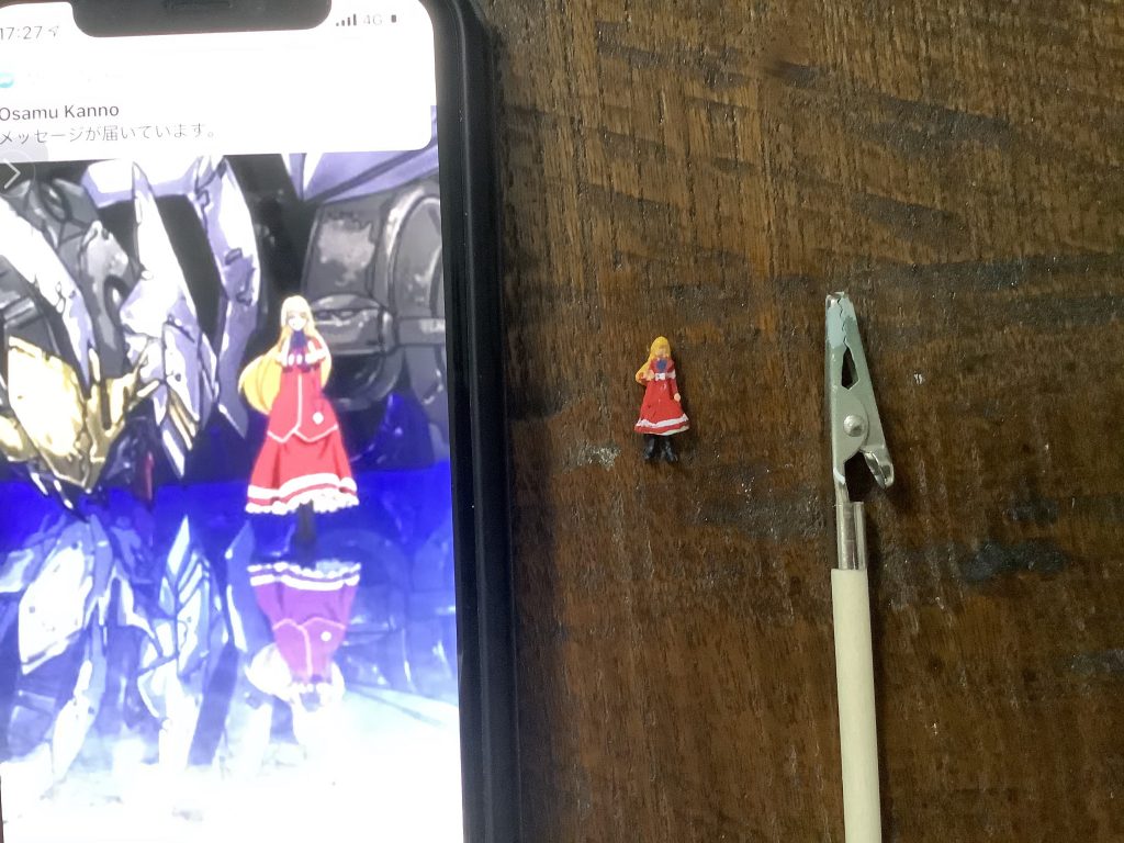 クーデリアは建築モデルにパテを盛って作りました。オープニングに格好に近づけて作るのに苦労しました。